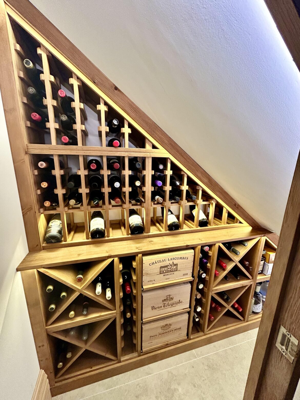 Moving house soon so have to say goodbye to our understairs wine cellar