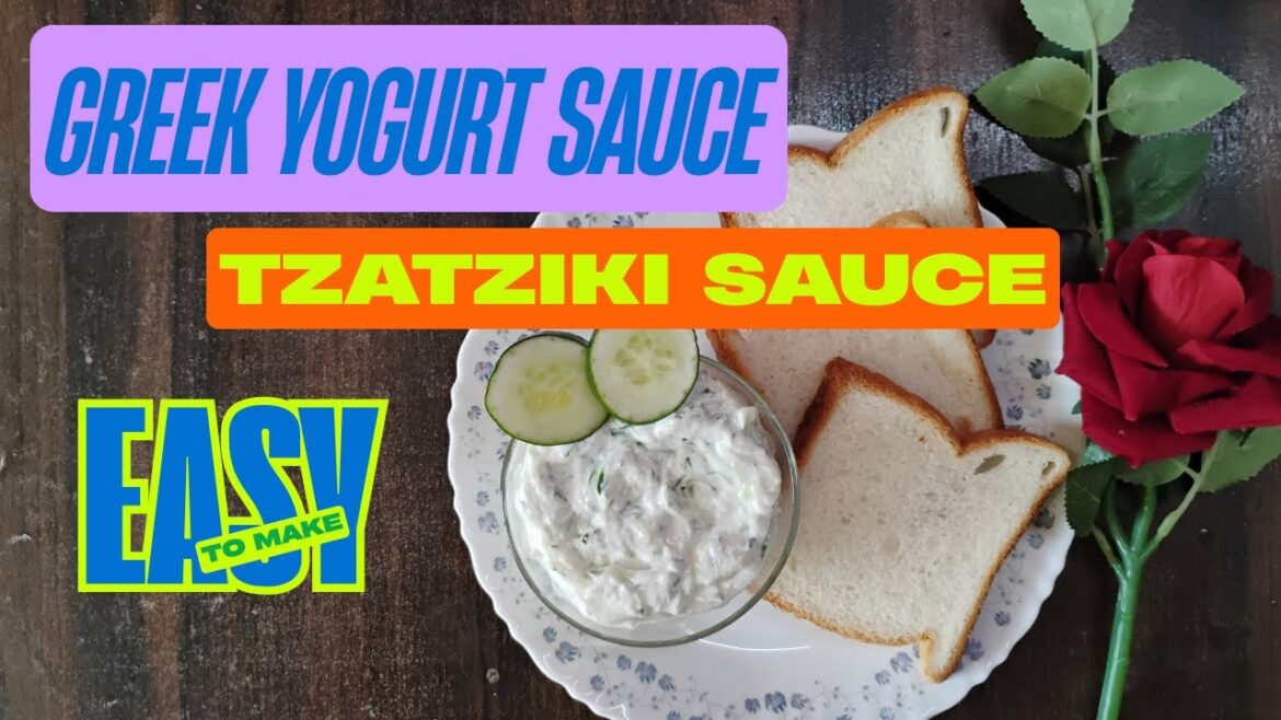 Homemade Tzatziki Sauce | Authentic Greek Yogurt Sauce Recipe