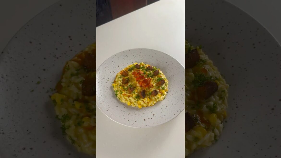 Lobster with Corn Risotto