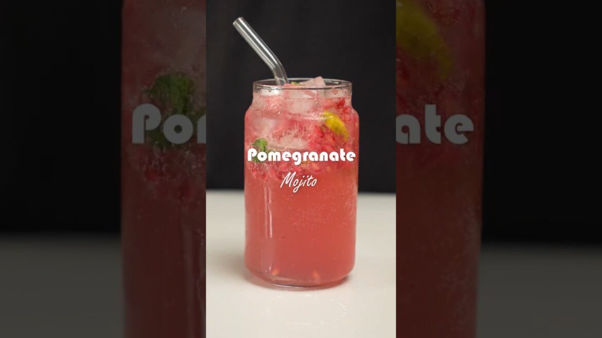 Refreshing Pomegranate Mojito: Chill Out with ASMR Cooking
