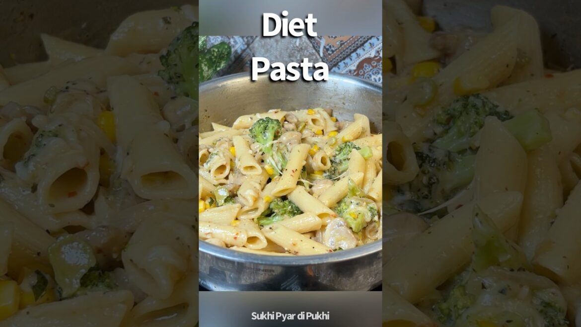 Healthy Pasta Recipe | Vegetables Penne Pasta & White Sauce #foodshorts #pasta