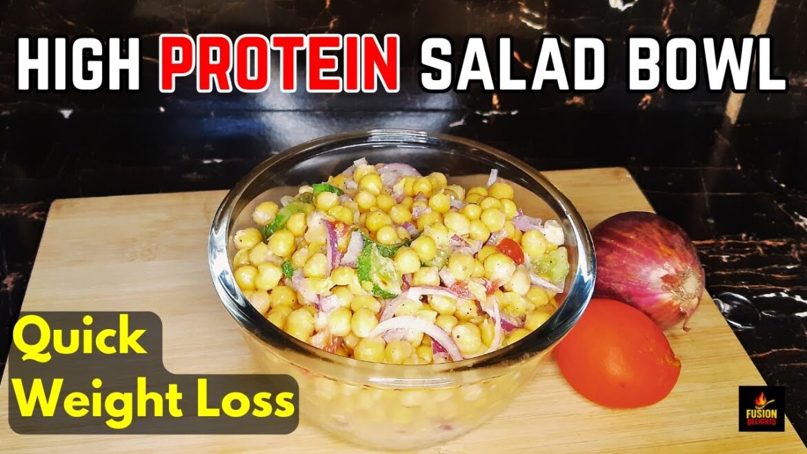 Chickpea Protein Salad | Weight Loss Salad By Fusion Delights | Protein Salad | Healthy Lunch Ideas