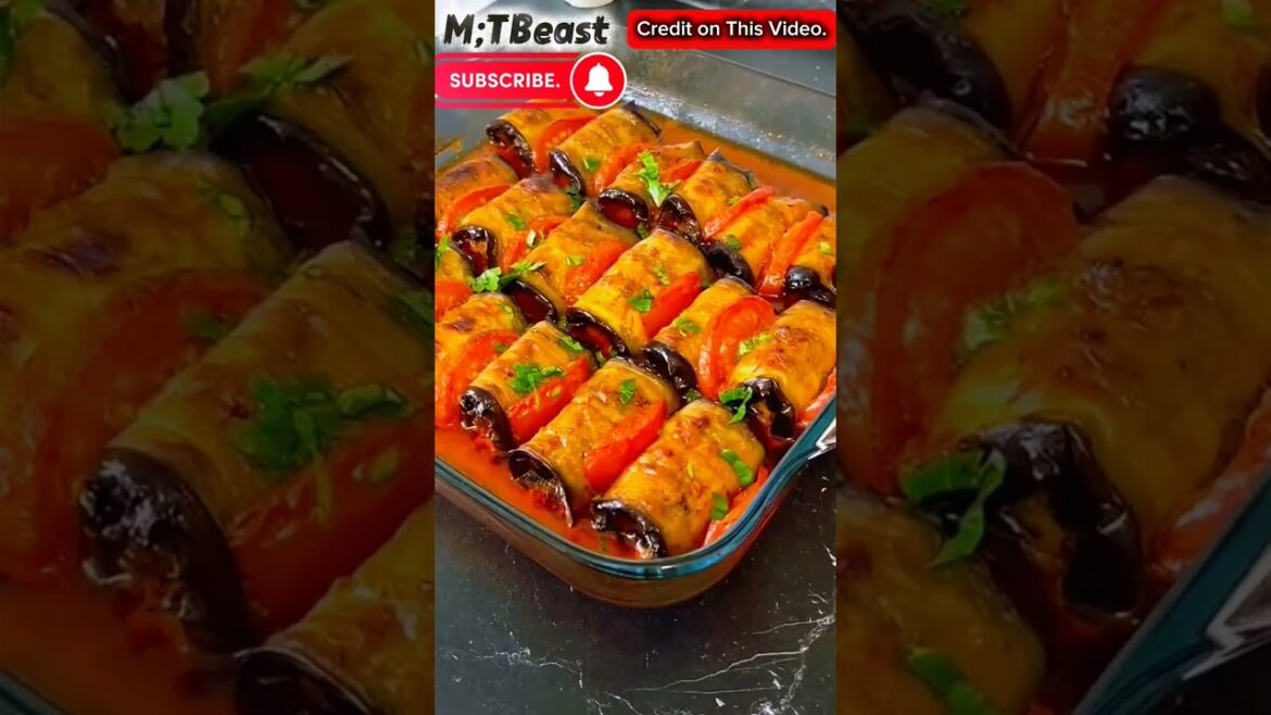 Eggplant Roll Kebab Recipe | Baked Eggplant with Meat | Easy & Delicious Dinner Idea Eggplant Roll Kebab Recipe | Baked Eggplant with Meat | Easy & Delicious Dinner Idea