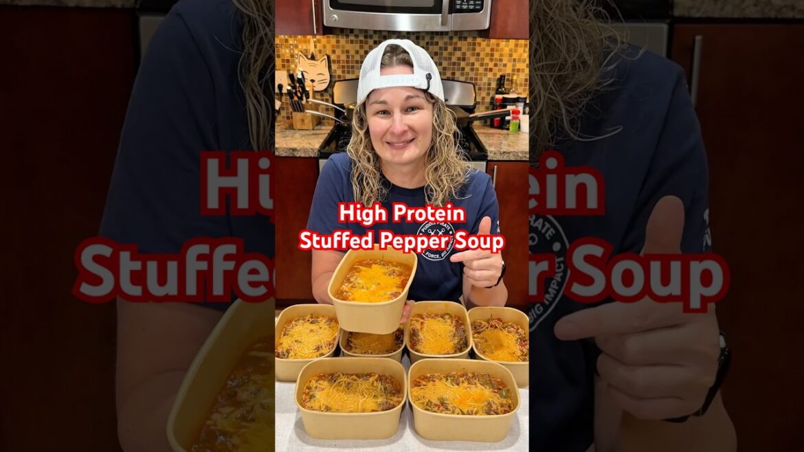 High Protein Stuffed Pepper Soup