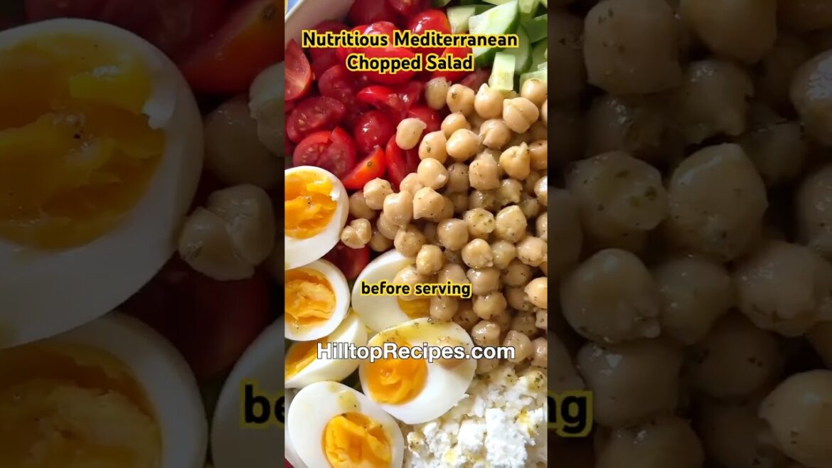 Nutritious Mediterranean Chopped Salad Recipe / Mediterranean Salad #weightwatchers #salad