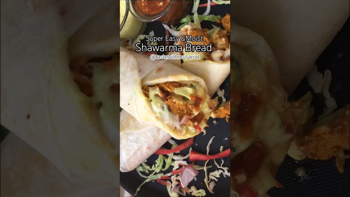 Shawarma Bread in Tawa #tastewithmusarrat #viral #shorts #foryou #howtomake #viralvideo #arabicfood