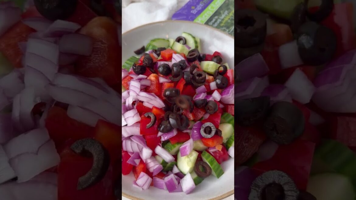 Easy and Filling Mediterranean Salad #easyrecipe #salad