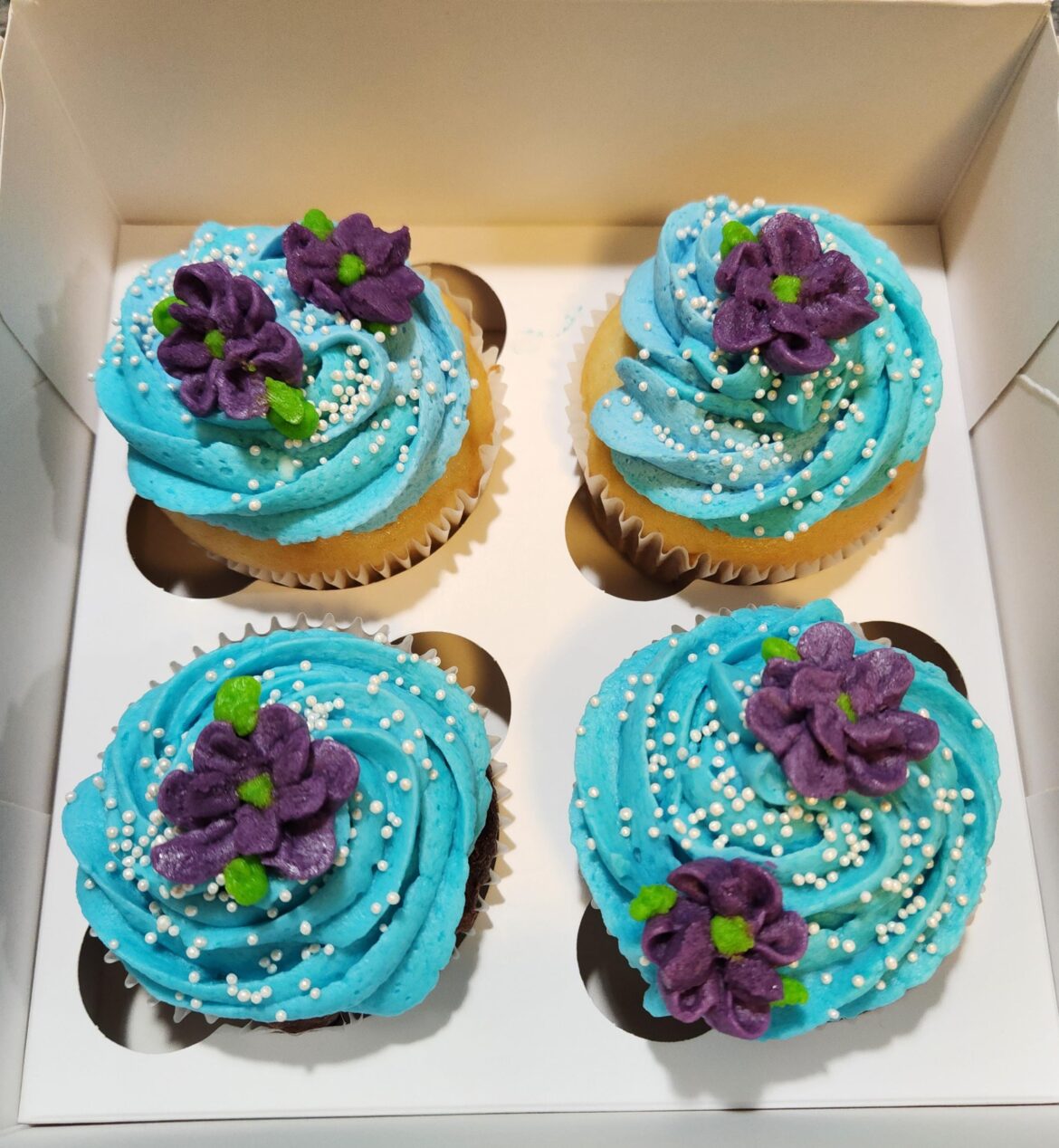 Coworker is going on maternity leave, made cupcakes for her last day ❤️