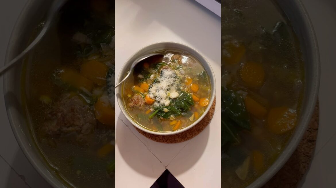Healing Italian Wedding Soup Recipe ✨#shorts #recipe #recipes #soup #fall #italian #italianfood