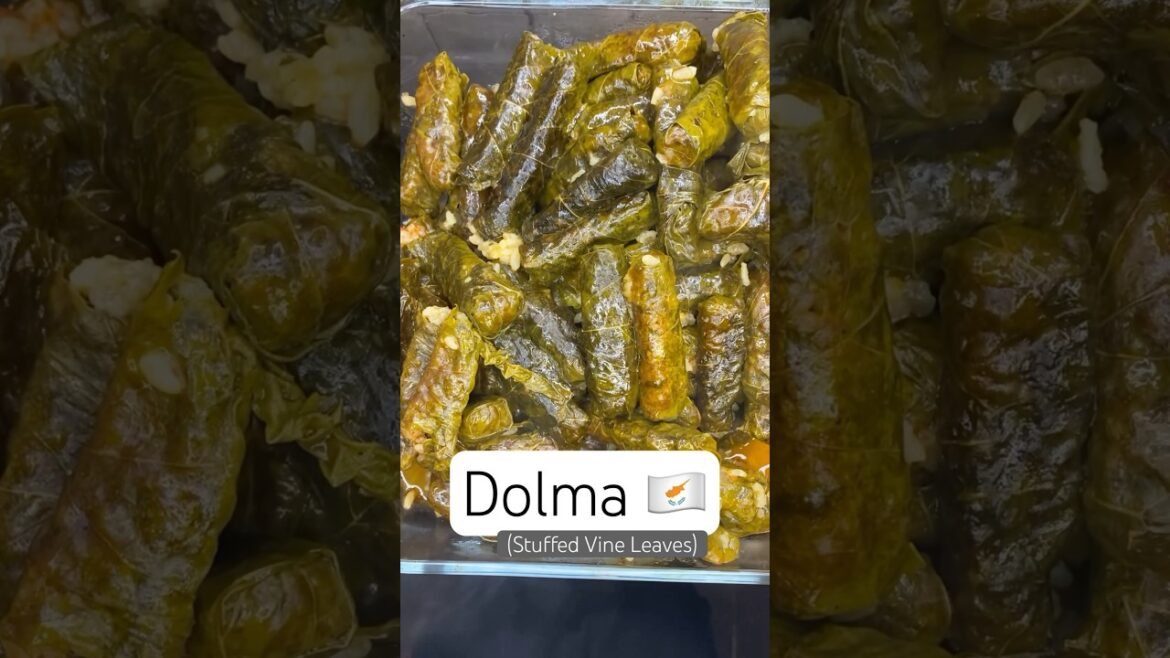 Dolma (stuffed vine leaves) family recipe with the Cyprus fam! #cypriot #recipe #healthyrecipes #yum
