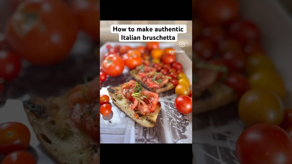 This mouthful of summer is just what you need! #tomato #bruschetta #recipe #tipsntricks #food #easy