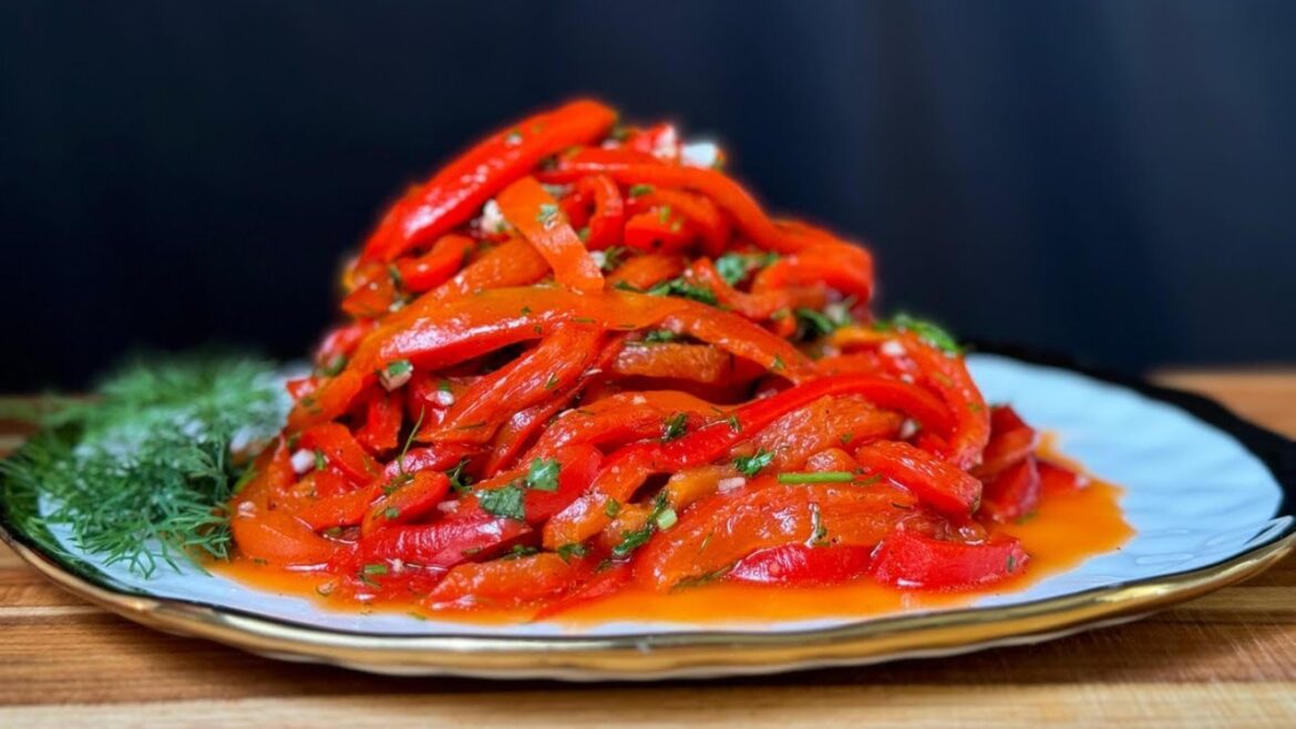 Red Bell Pepper Salad Recipe