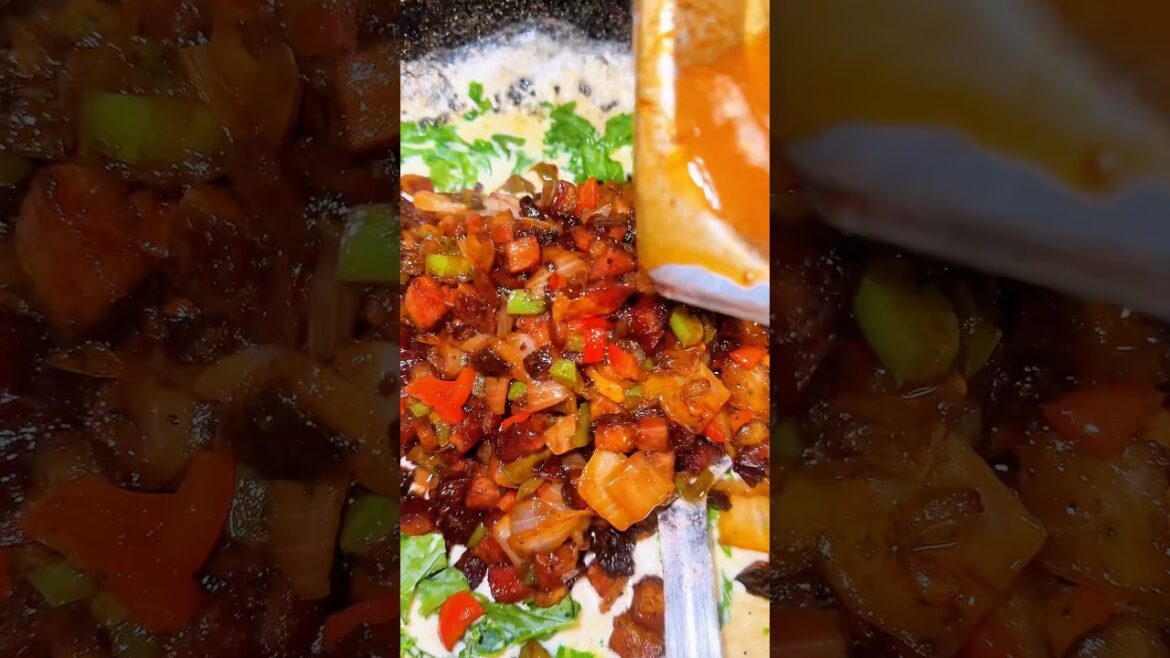 Bacon scampi #foodshorts #cooking