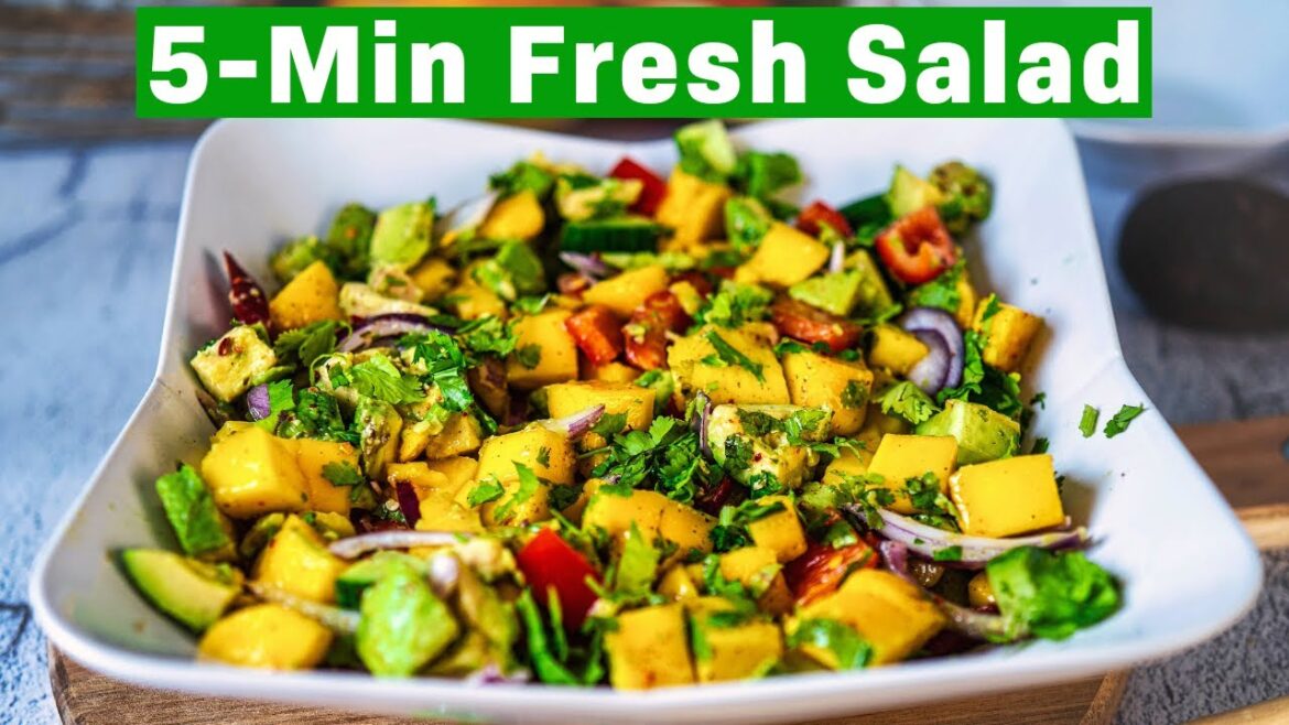 5-Minute Mango Avocado Salad | No‑Dressing Salad | Refreshing Vegan Summer Salad 5-Minute Mango Avocado Salad | No‑Dressing Salad | Refreshing Vegan Summer Salad