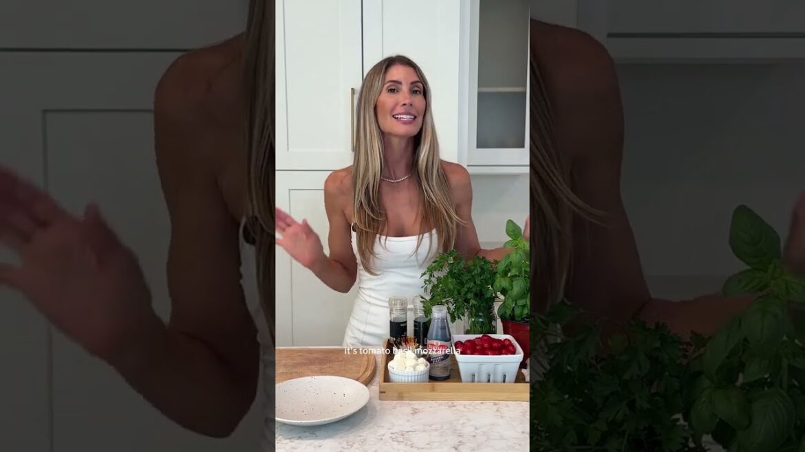 How to Make 5-Minute Tomato Basil Mozzarella Skewers | Easy Party Appetizer (No Cooking!)