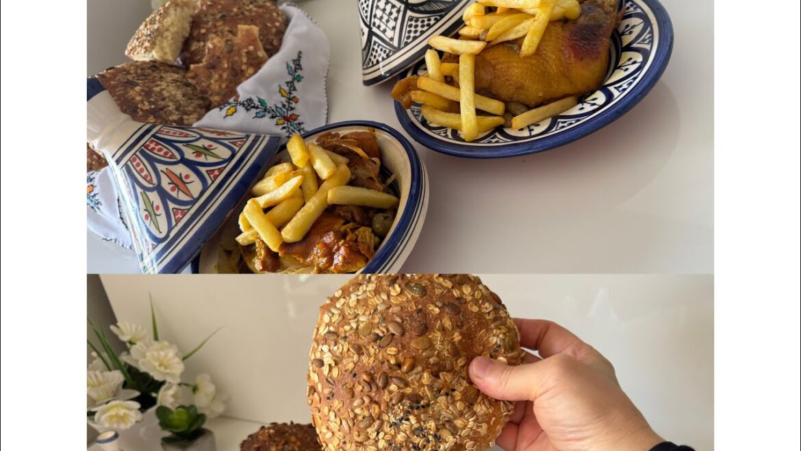 La Routine del Mio Pranzo del Giorno: Pollo allo Zafferano, e Pane appena Sfornato fragrante e profu La Routine del Mio Pranzo del Giorno: Pollo allo Zafferano, e Pane appena Sfornato fragrante e profu