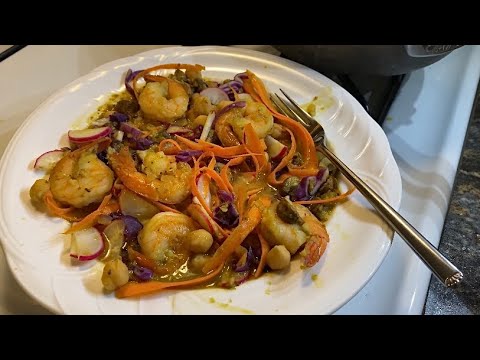 Shrimp, Lentils, Chickpeas & Mixed Vegetables. Shrimp, Lentils, Chickpeas & Mixed Vegetables.