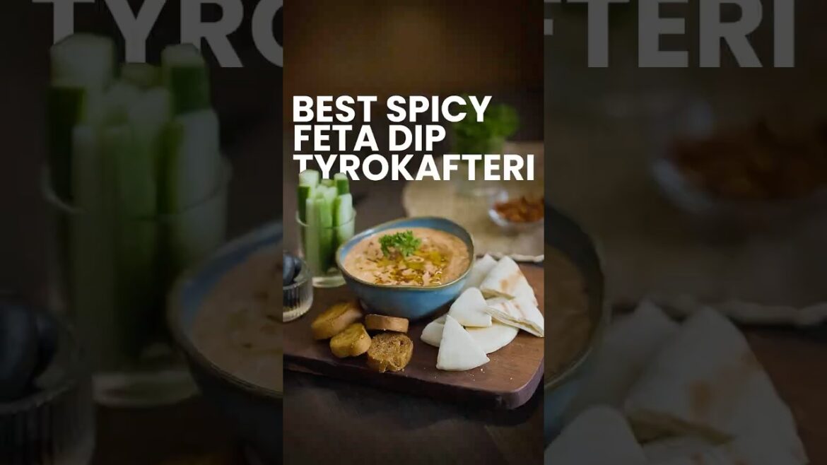 Tirokafteri (Spicy Feta Dip) | Easy Recipe under 1 Minute | D'lecta Feta Cheese @dlectaproducts