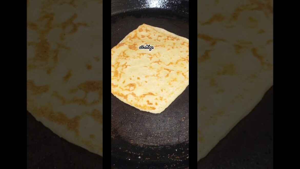 Msemen Méloui. Crêpes Feuilletées Marocaines. Moroccan puff pastry pancakes. مسمن ملوي.