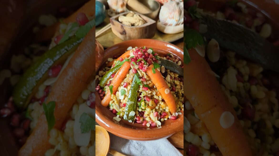 Jewelled Giant Couscous - #Couscous #MeatFreeMonday