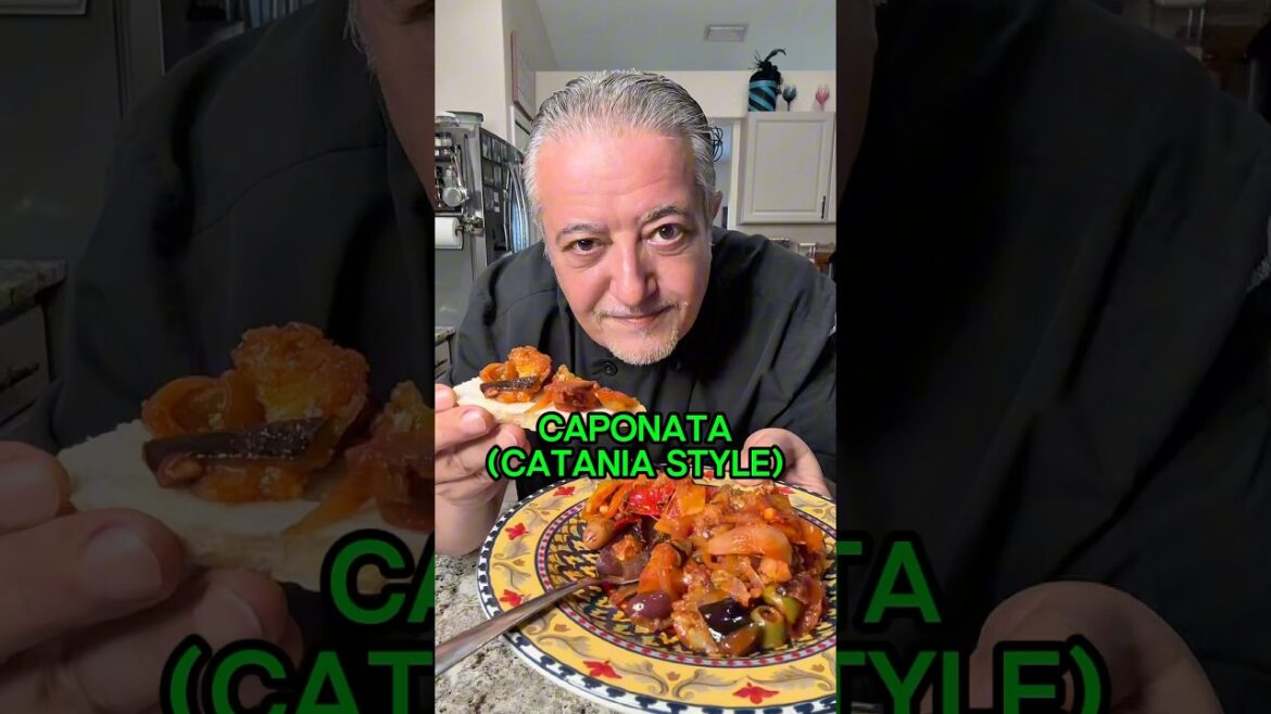 Caponata alla catanese #caponata #recipe #sicilia #catania #cheflucacorleone