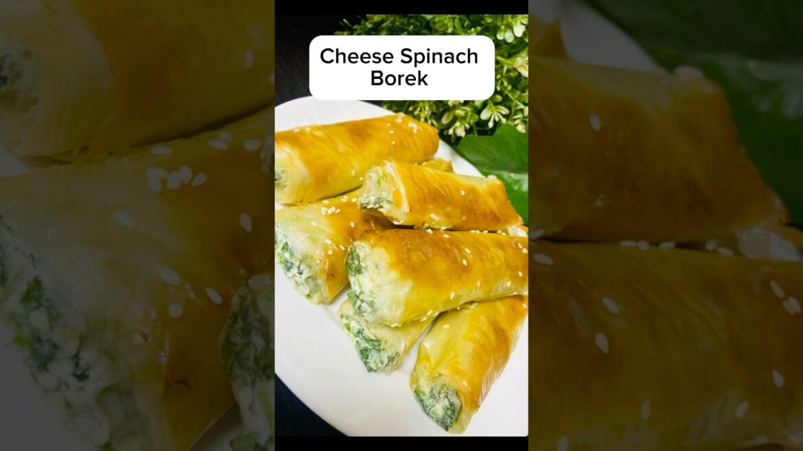 Cheese Spinach Borek | Easy Turkish Borek #shorts #türkiye Cheese Spinach Borek | Easy Turkish Borek #shorts #türkiye