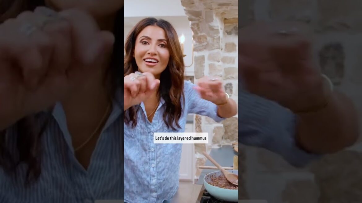 Layered Hummus Dip | Hummus Dip | Layered Dip | Easy & Greek Hummus Dip #usa #recipe #viral #shorts