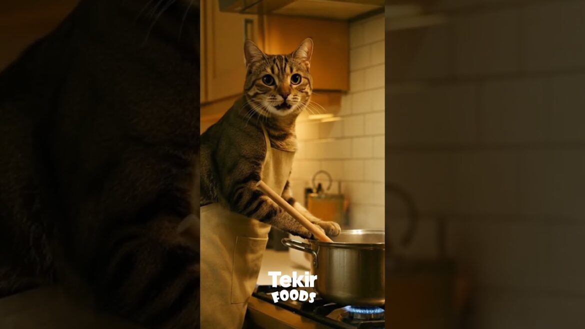 Tekir the Cat Chef Cooks Delicious Rice Pudding