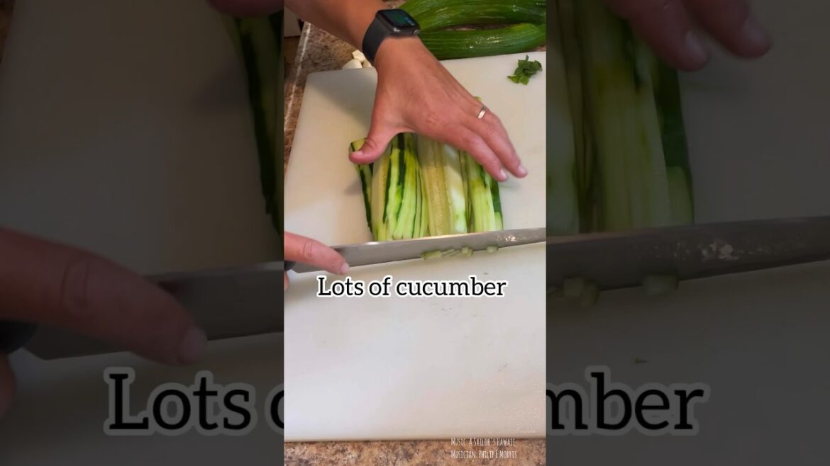 Cucumbers and yogurt salad  #food #yummy #fyp Cucumbers and yogurt salad  #food #yummy #fyp