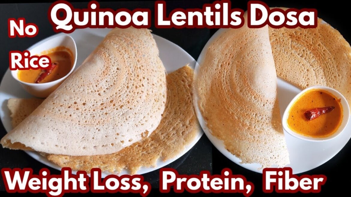 Protein Packed Fiber Rich Quinoa Lentils Breakfast For Weight Loss,Diabetes/Healthy Breakfast Ideas