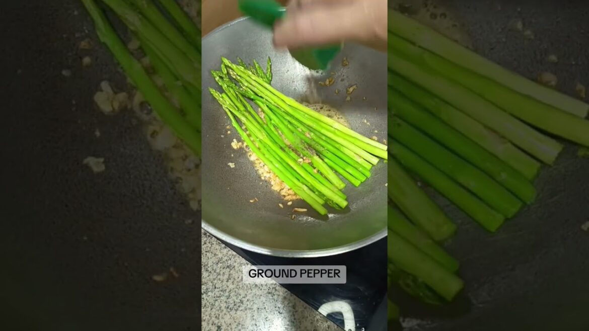 LEMON BUTTER ASPARAGUS WITH PARMESAN CHEES #fypシ゚viral #food #fypyoutube #shorts #recipe #asparagus