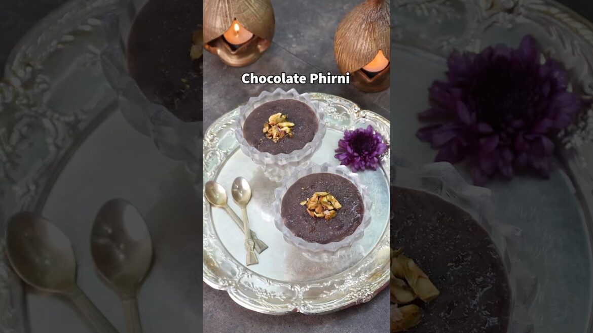 Chocolate Phirni | Indian Chocolate Rice Pudding #diwalispecial Chocolate Phirni | Indian Chocolate Rice Pudding #diwalispecial