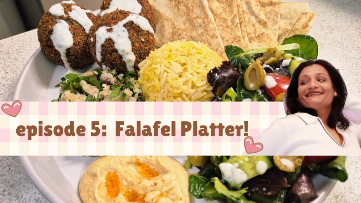 Falafel Platter Recipe | Falafel, Hummus, Tabbouleh & More | Sapna’s Kitchen Diaries