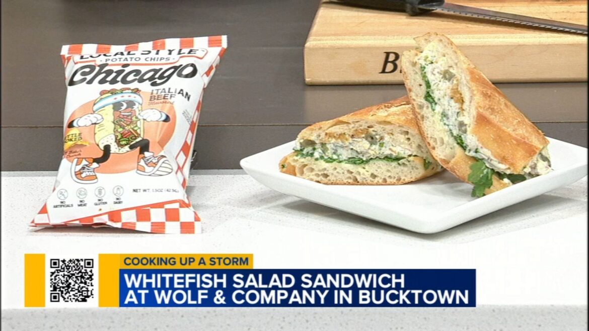Bucktown, Chicago restaurant Wolf & Company shares Whitefish Salad Sandwich recipe on Cooking up a Storm