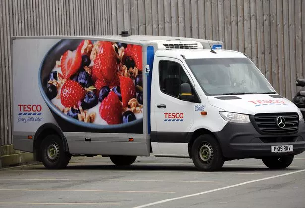 Tesco delivery van 