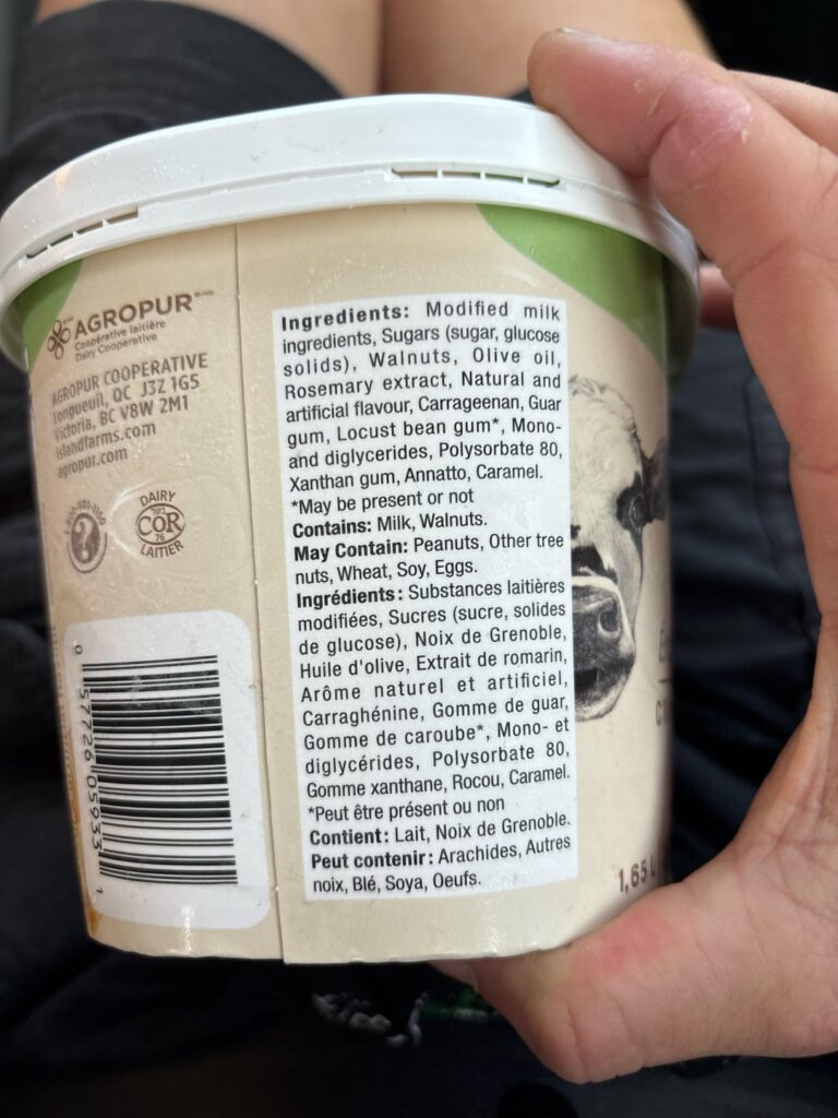 Why no maple in my maple walnut ice cream?