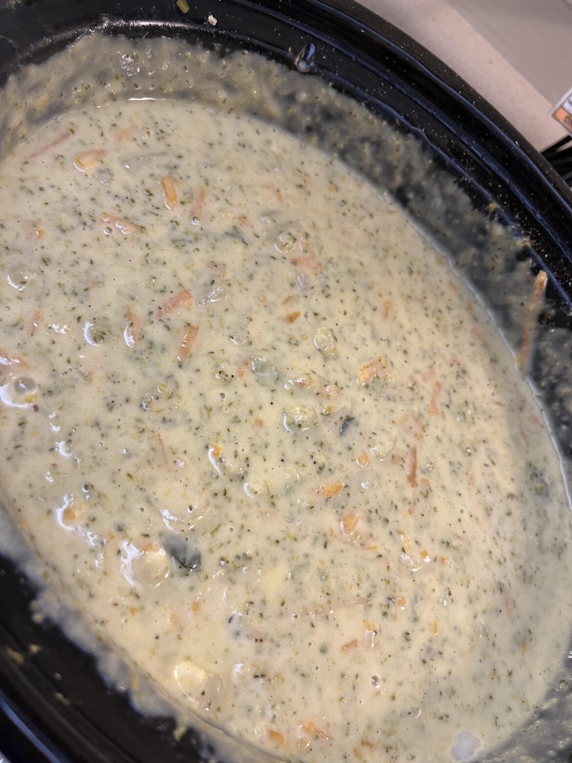 Broccoli cheddar and potato soup