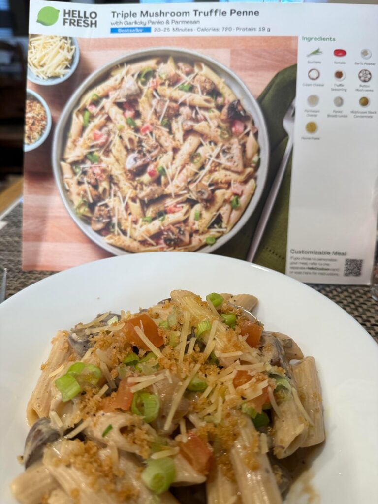 Triple Mushroom Truffle Penne (vegetarian) Triple Mushroom Truffle Penne (vegetarian)