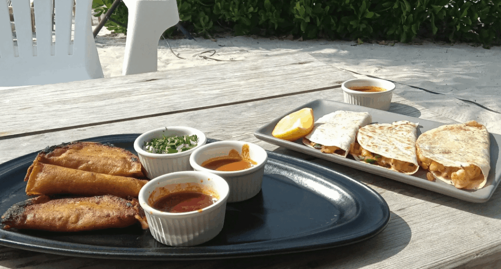 Tuna Quesabirria and Shrimp Tacos from El Progreso, Yucatan