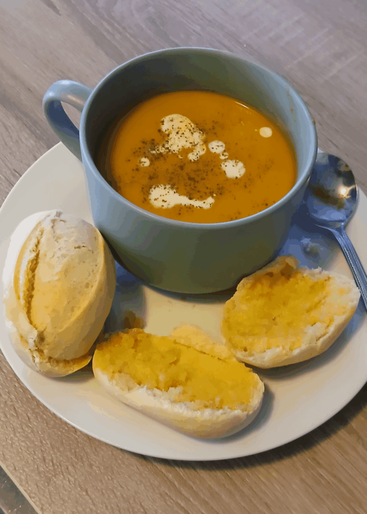 Slow cooker pumpkin soup. Slow cooker pumpkin soup.