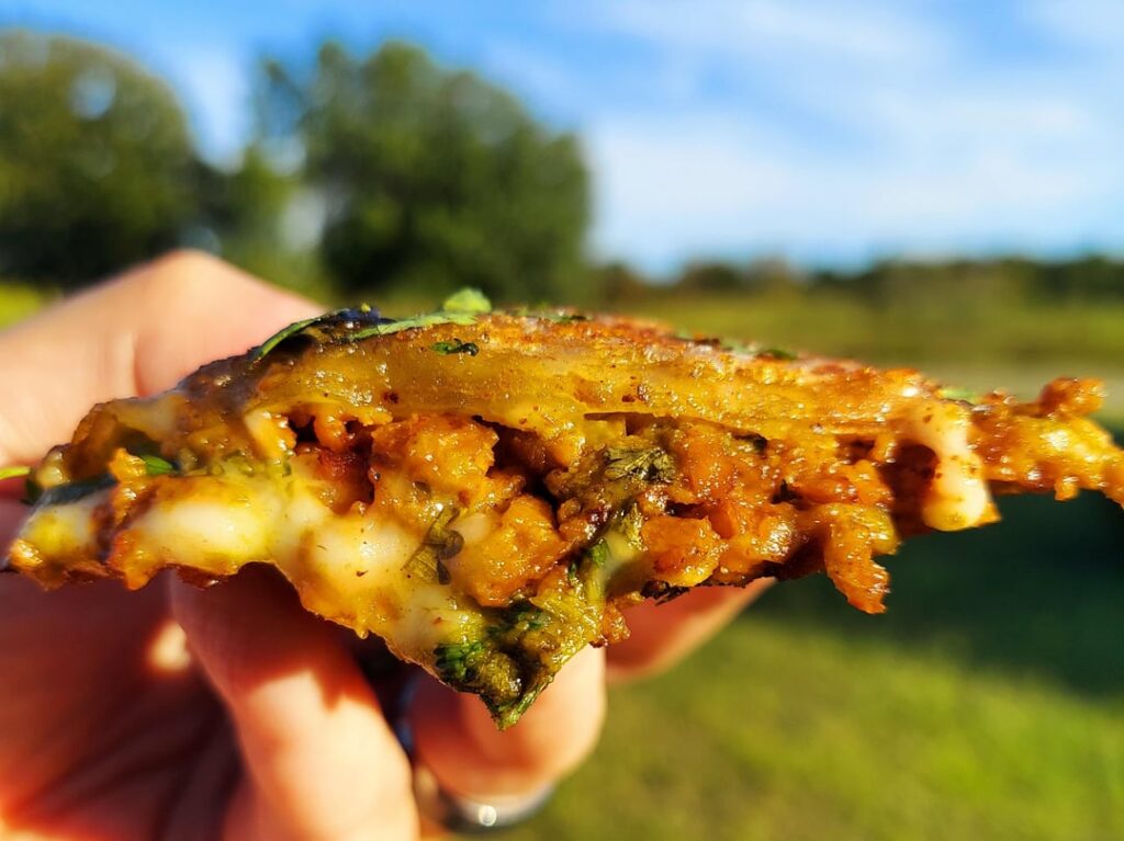 Spicy tinga soy curls