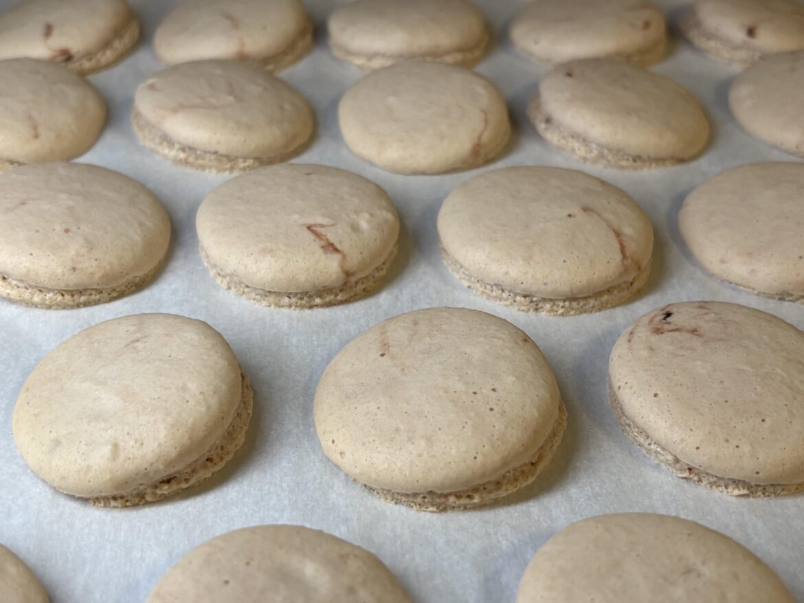 Vegan macarons—mostly successful. Vegan macarons—mostly successful.