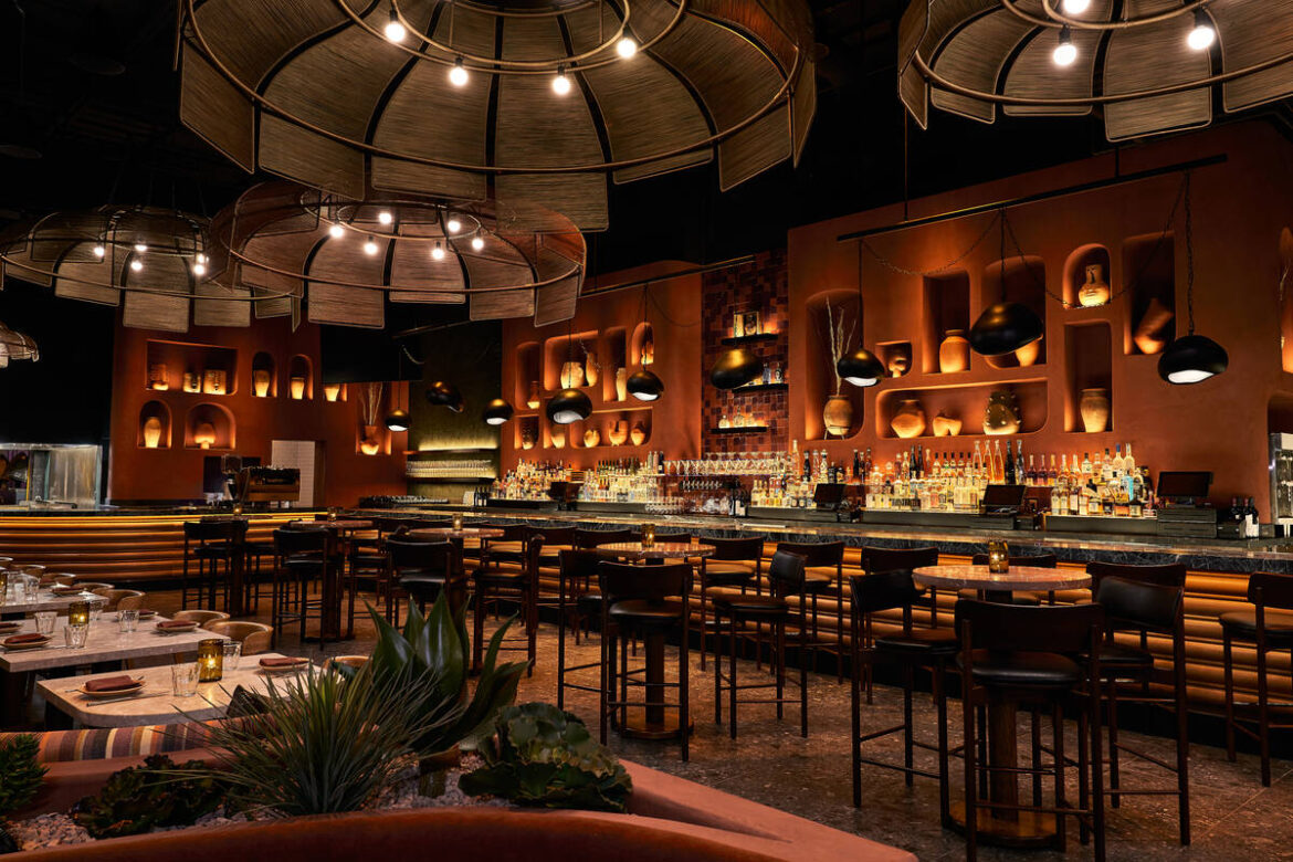 The interior of Leoncito, a modern Mexican restaurant at Red Rock Resort in the west of the Las ...