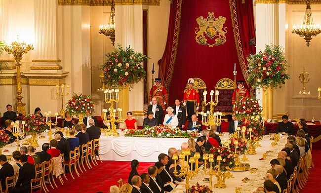 buckingham palace state banquet