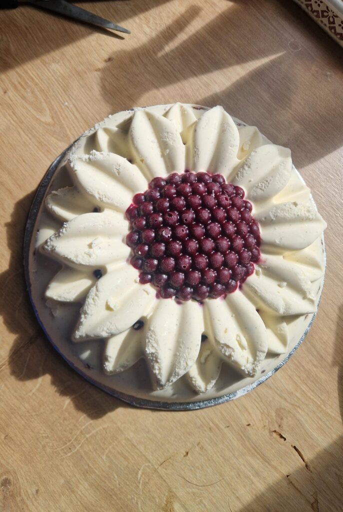 Vanilla & cherry mousse cake Vanilla & cherry mousse cake