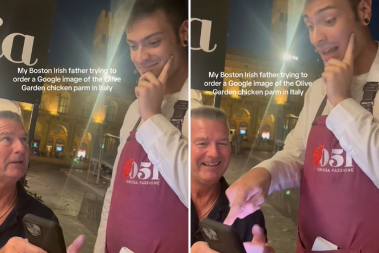 Man asks for Olive Garden dish