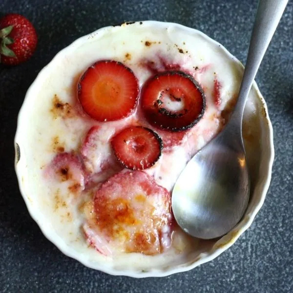 Strawberry-Yogurt Breakfast Brulée | Rebecca Firsker