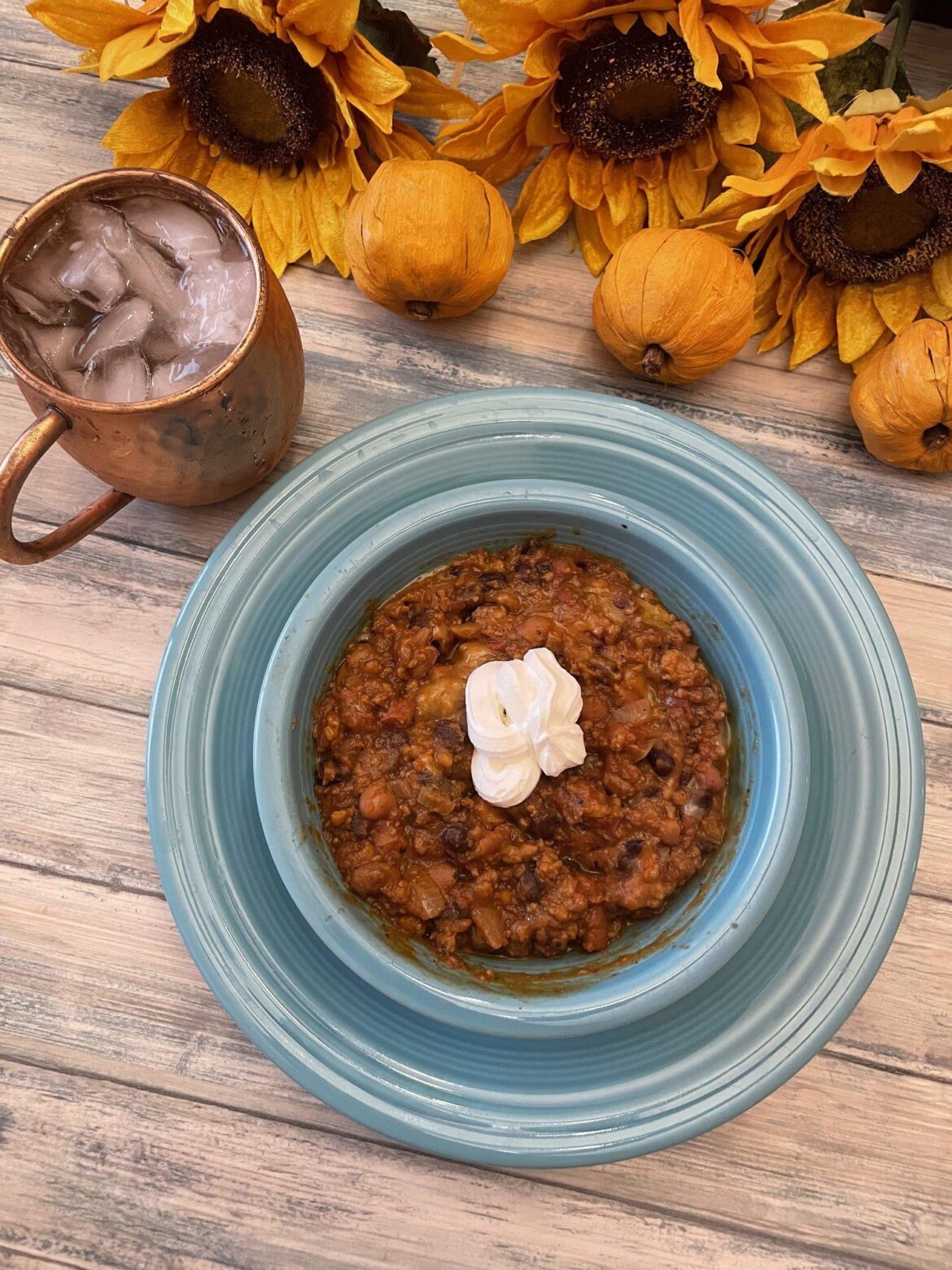 Crockpot pumpkin chili