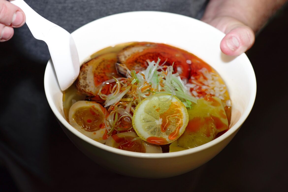 Shio ramen with chili oil!