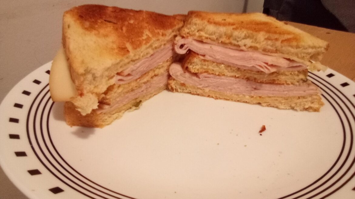 Got everything but the condiments at the foodbank today. Cheese and onion bread, sliced turkey, smoked Havarti, Kewpie, mustard, and hot sauce.